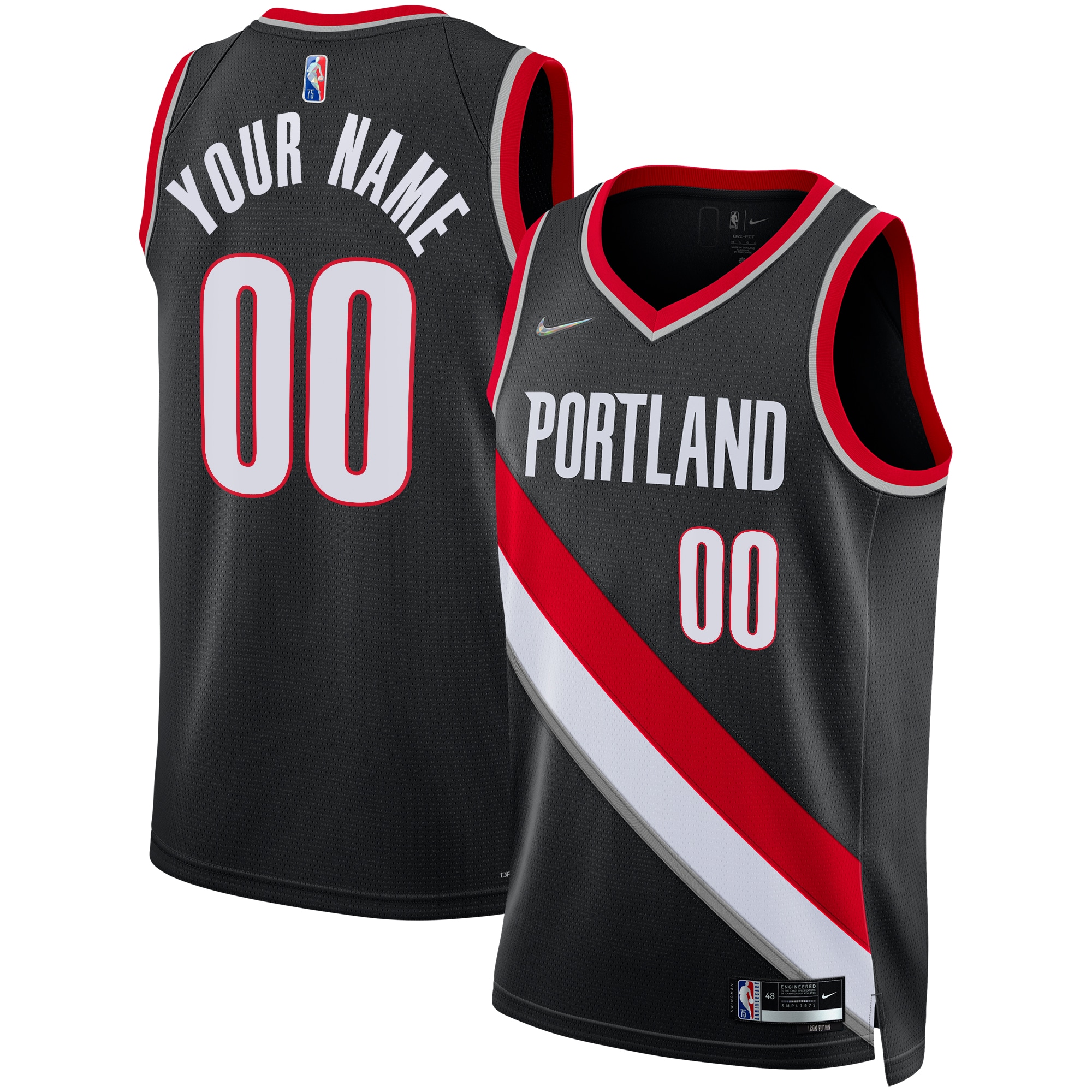 portland trail blazers nike 202122 diamond swingman custom jersey icon edition black 8567 qlzvb.jpg