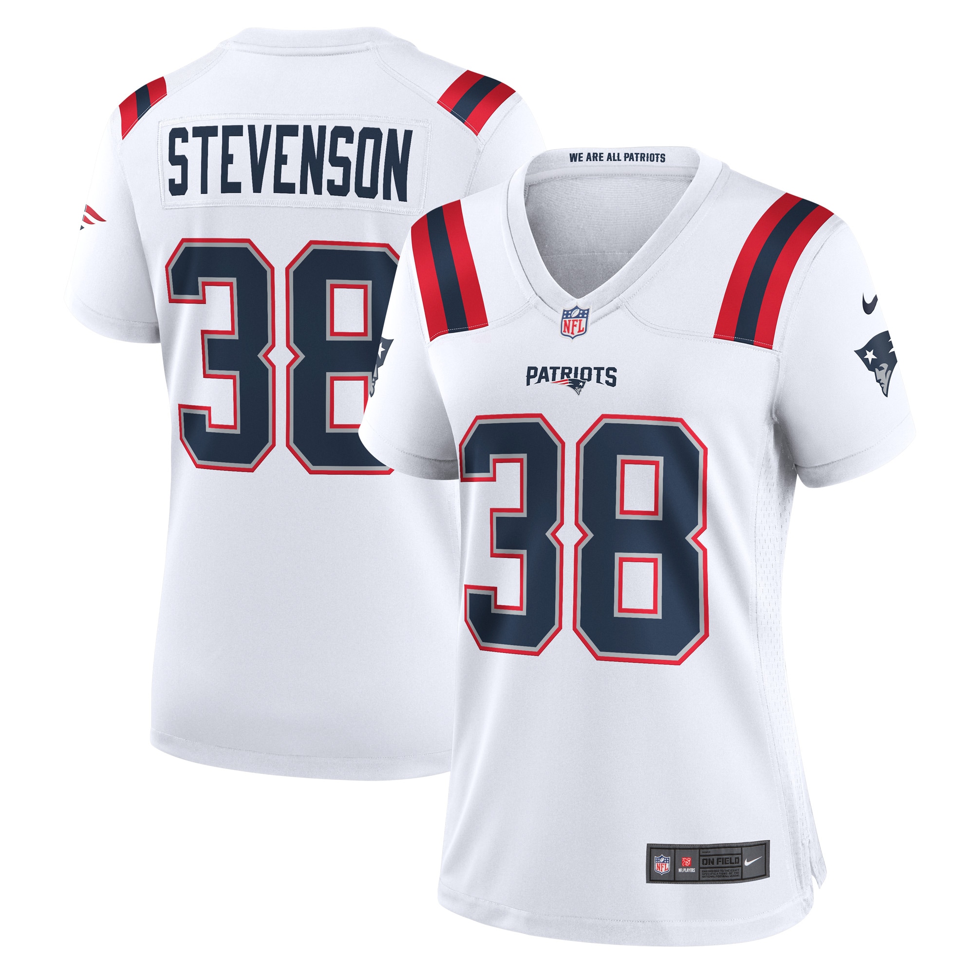 rhamondre stevenson new england patriots nike womens game player jersey white 6198 hsu5c.jpg