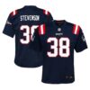 rhamondre stevenson new england patriots nike youth team player game jersey navy 5220 wuy16.jpg