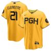 roberto clemente pittsburgh pirates nike city connect replica player jersey gold 3249 6wfgi.jpg