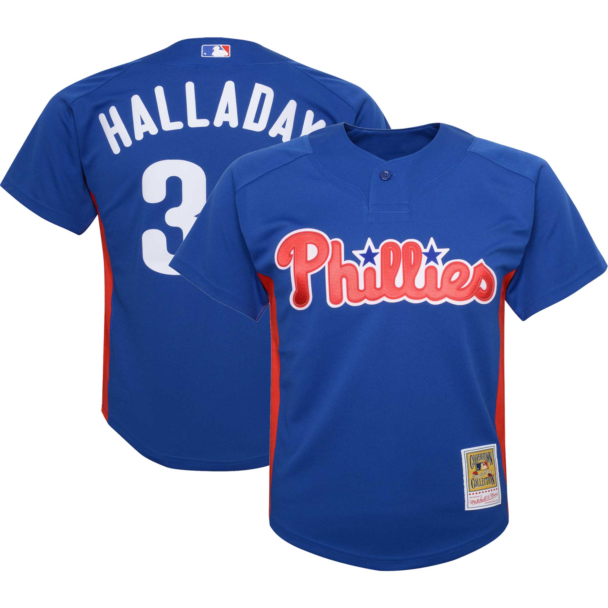 roy halladay philadelphia phillies mitchell 26amp ness youth cooperstown collection26nbspmesh batting practice jersey royal 1903 7vvvd.jpg