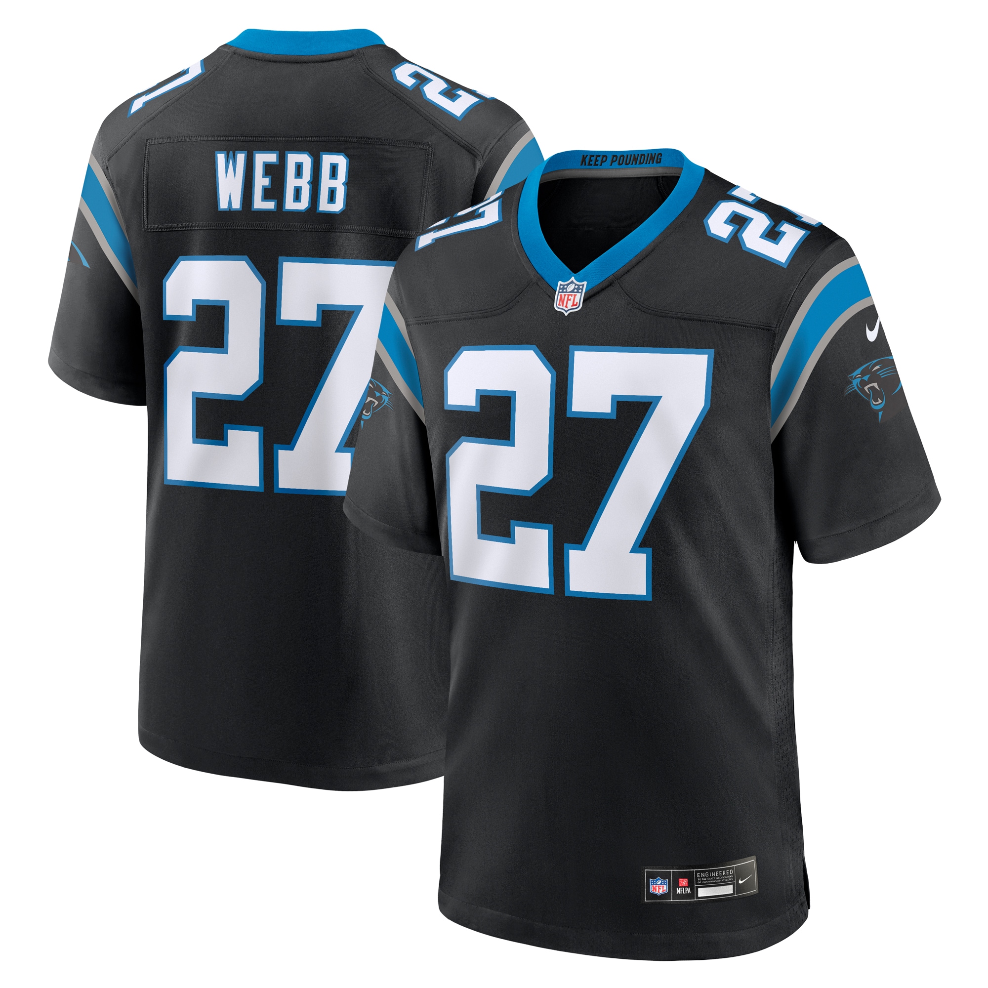 sam webb carolina panthers nike team game jersey black 3406 k3lpz.jpg