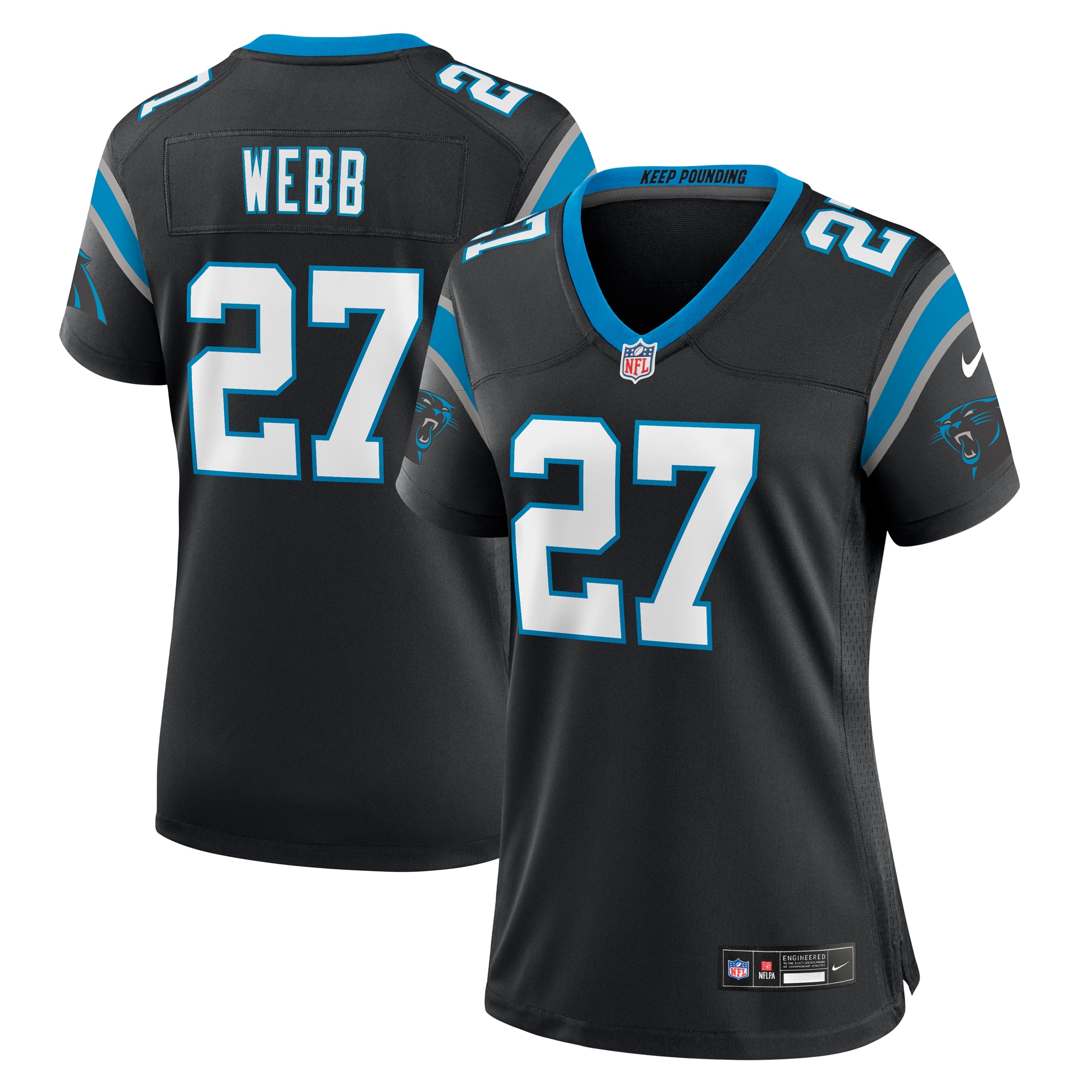 sam webb carolina panthers nike womens team game jersey black 1228 ehes9.jpg