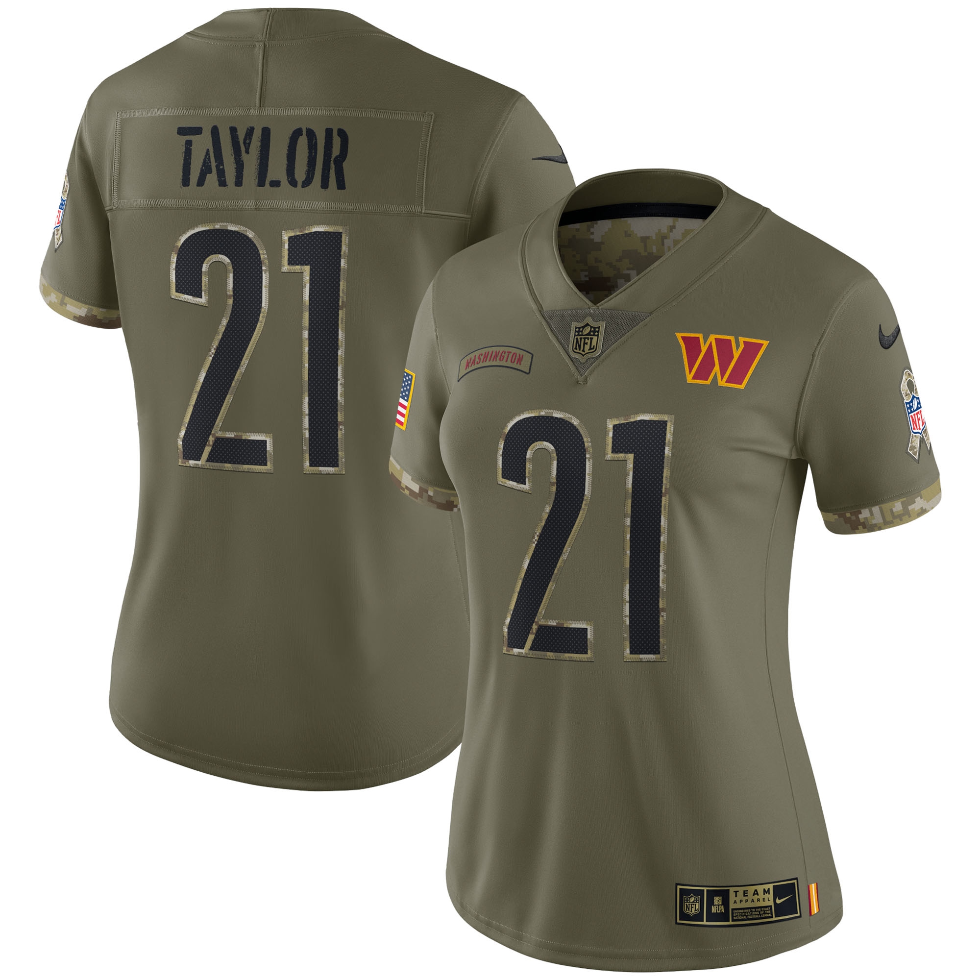 sean taylor washington commanders nike womens 2022 salute to service retired player limited jersey olive 6898 sh8ch.jpg