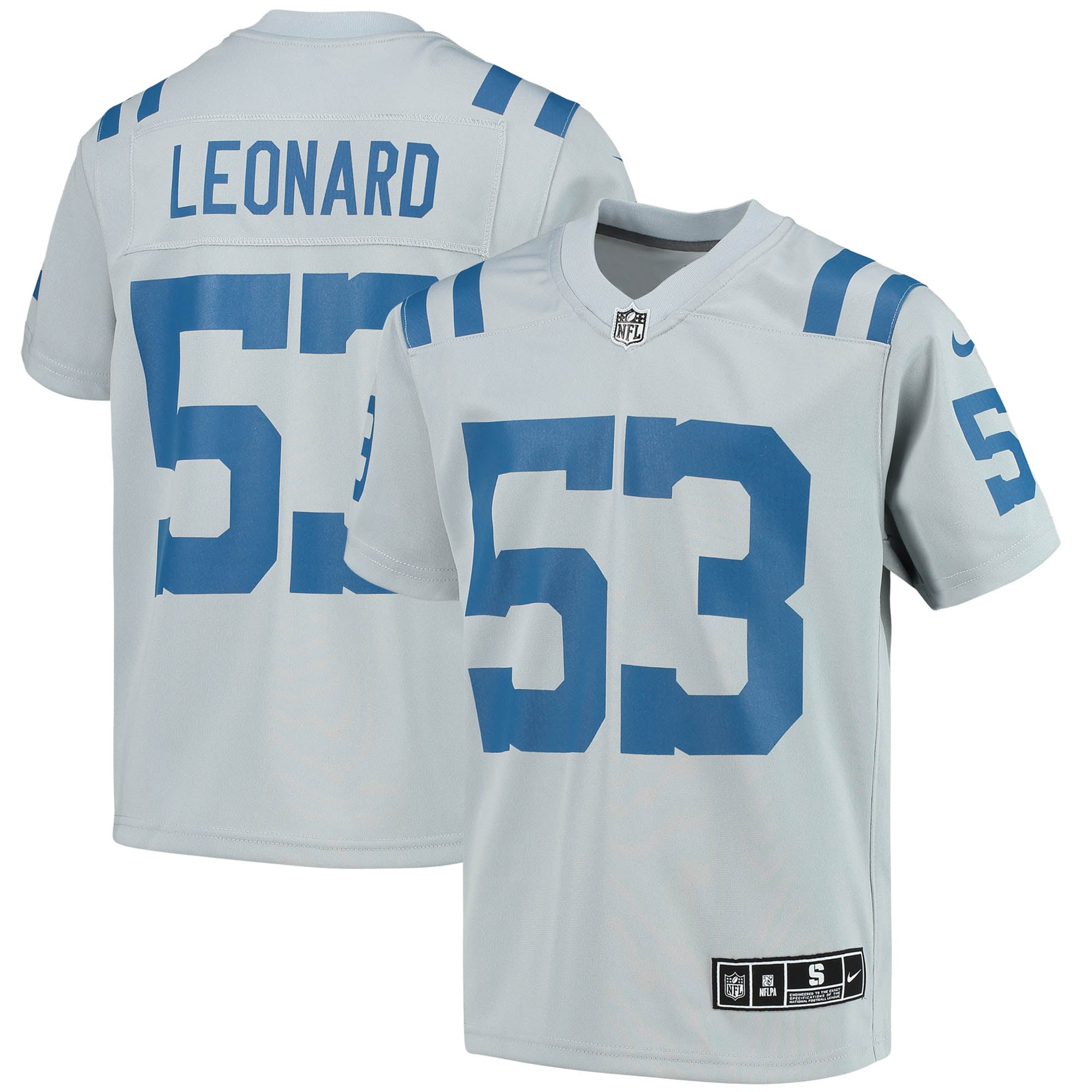 shaquille leonard indianapolis colts nike youth inverted team game jersey gray 9446 fqhor.jpg
