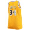 shaquille oneal los angeles lakers mitchell 26amp ness big 26amp tall 1996 97 nba 75th anniversary diamond swingman jersey gold 8539 srliy.jpg