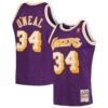 shaquille oneal los angeles lakers mitchell 26amp ness hardwood classics swingman jersey purple 2499 5cfju.jpg
