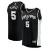 stephon castle san antonio spurs fanatics 2024 nba draft fast break player jersey icon edition black 6174 6xw1x.jpg
