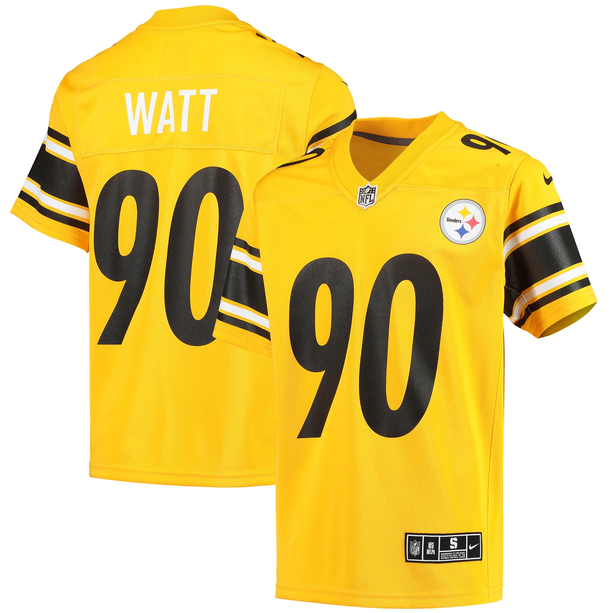 t.j. watt pittsburgh steelers nike youth inverted team game jersey gold 2518 kzqlo.jpg