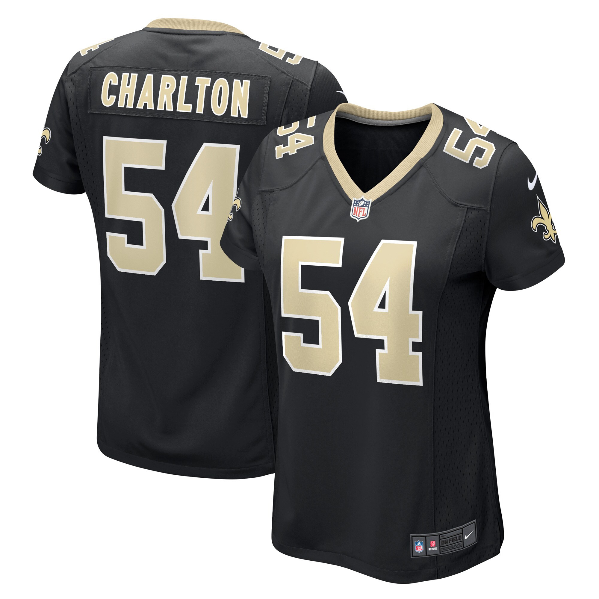 taco charlton new orleans saints nike womens game player jersey black 4338 jcu55.jpg