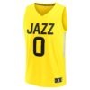 taylor hendricks utah jazz fanatics youth fast break replica jersey icon edition yellow 8270 vc60f.jpg