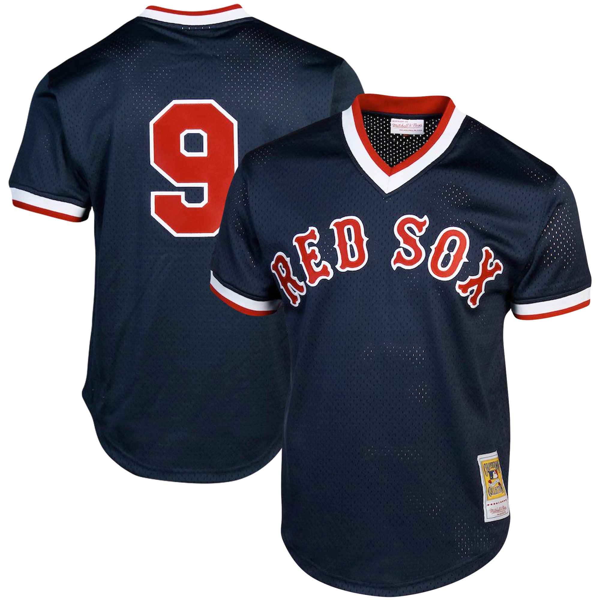 ted williams boston red sox mitchell 26amp ness cooperstown collection big 26amp tall mesh batting practice jersey navy 8639 75rar.jpg