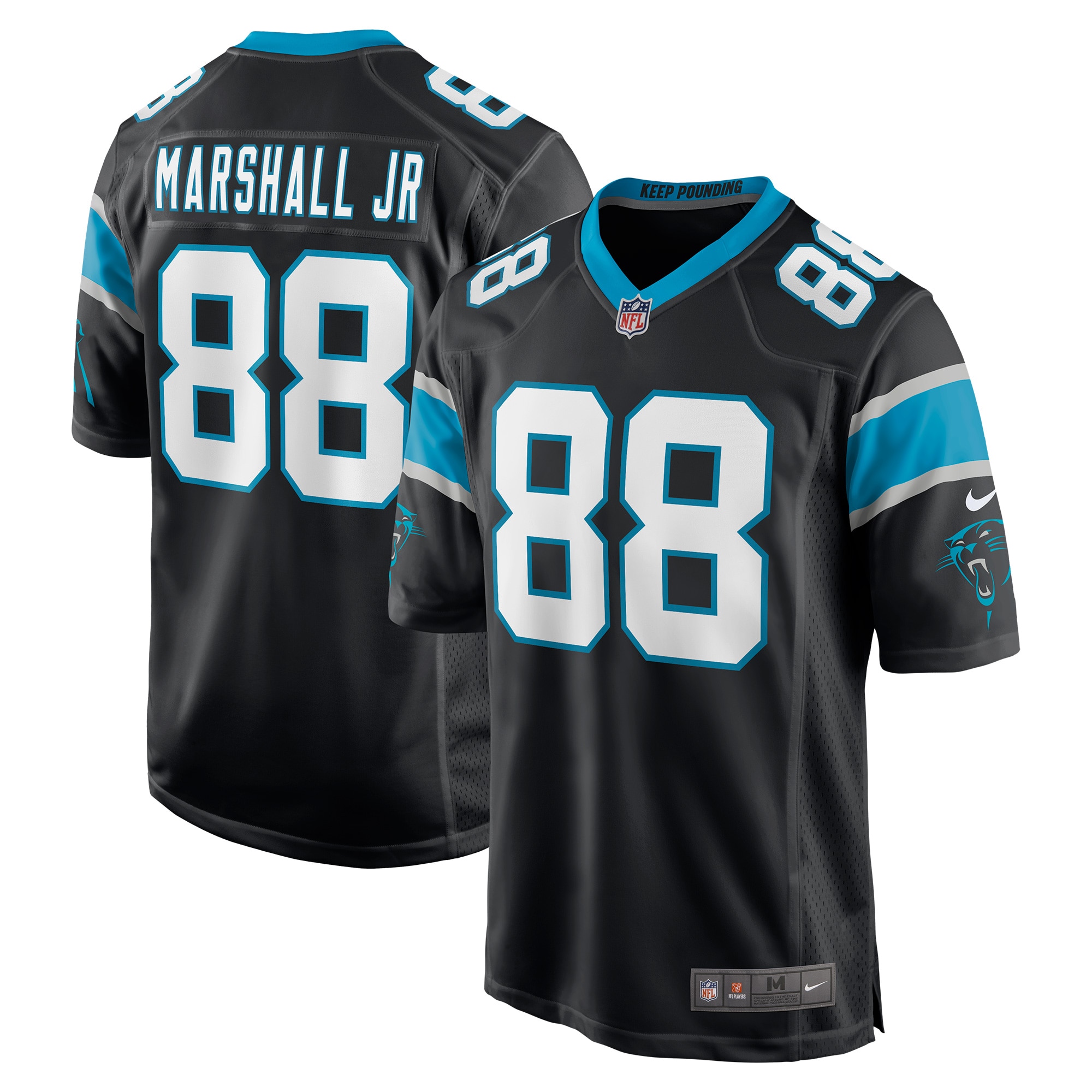 terrace marshall jr. carolina panthers nike 2021 nfl draft pick player game jersey black 6579 mgpmq.jpg