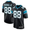 terrace marshall jr. carolina panthers nike 2021 nfl draft pick player game jersey black 7030 col3b.jpg