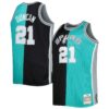 tim duncan san antonio spurs mitchell 26amp ness big 26amp tall hardwood classics 199899 split swingman jersey blackteal 8795 9gk9e.jpg