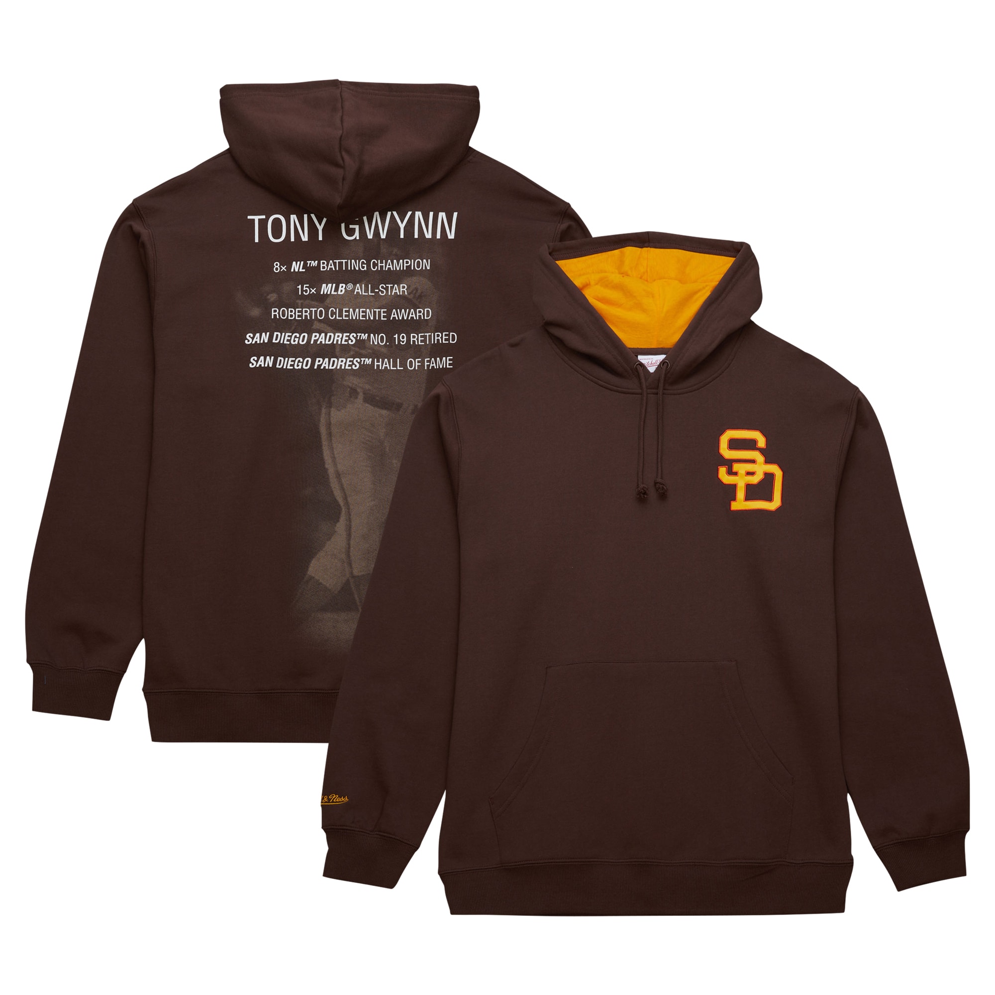 tony gwynn san diego padres mitchell 26amp ness vintage logo name 26amp number pullover hoodie brown 7809 0amhl.jpg