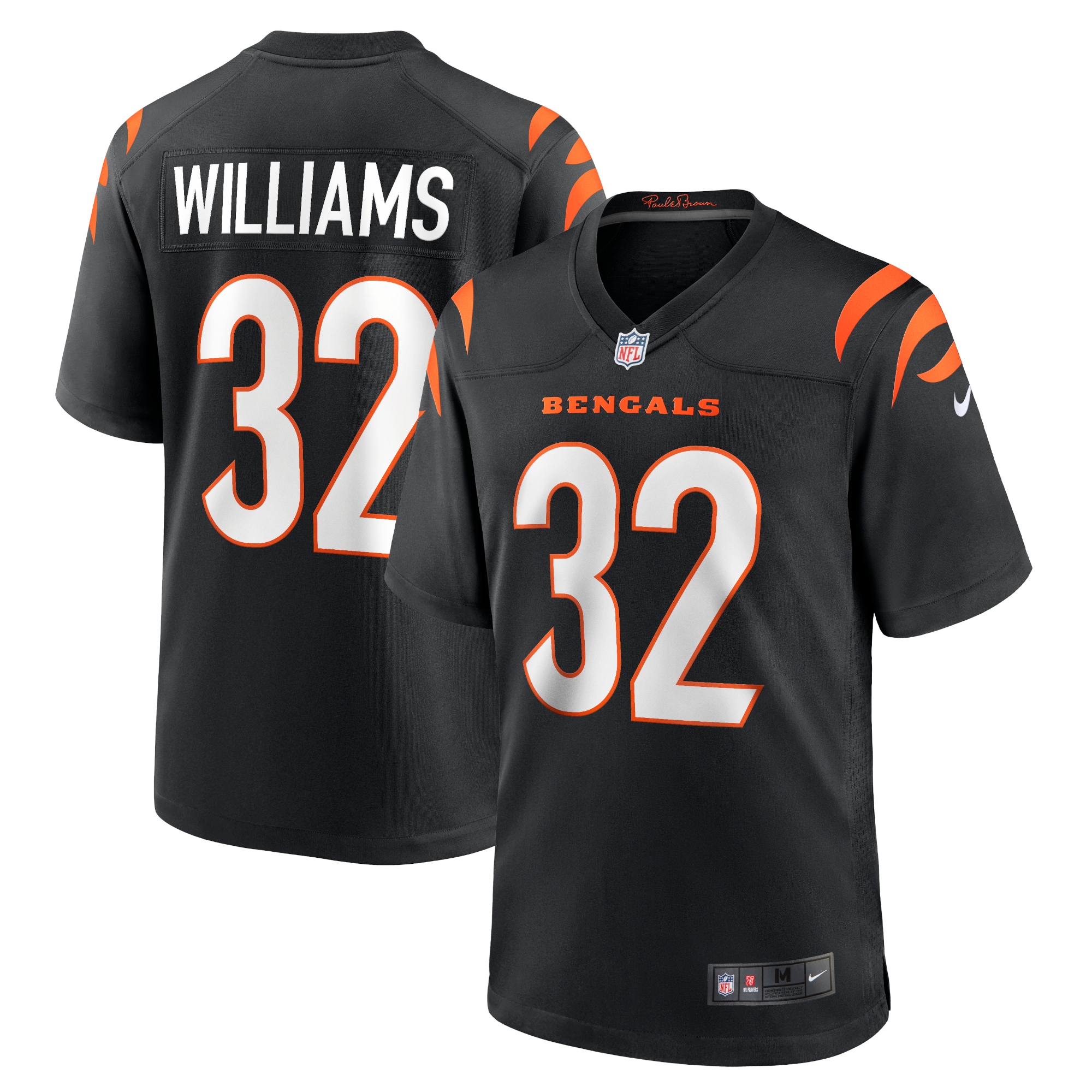 trayveon williams cincinnati bengals nike game jersey black 4077 vfefq.jpg