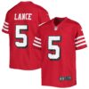 trey lance san francisco 49ers nike youth game jersey scarlet 3123 kylj0.jpg