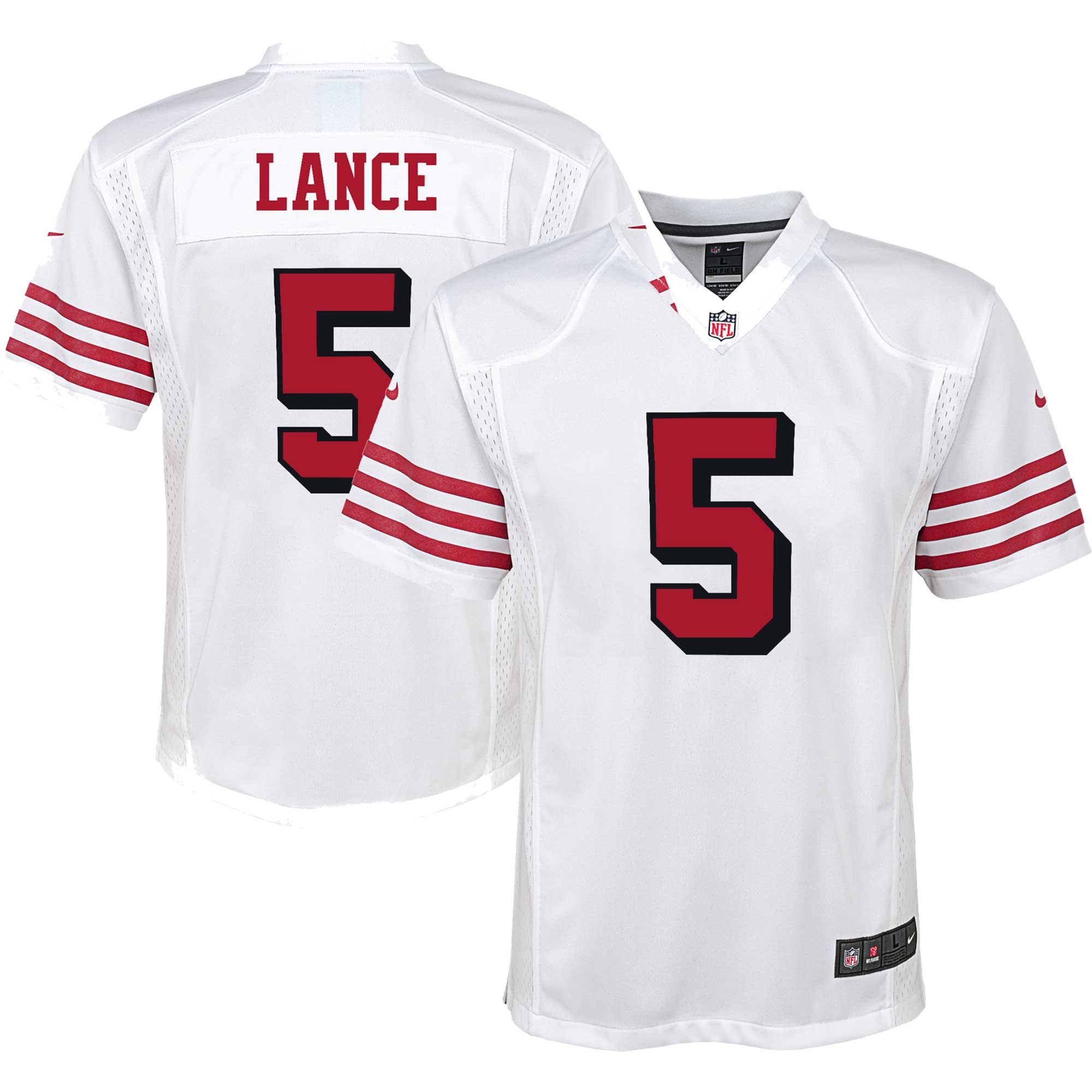 trey lance san francisco 49ers nike youth game jersey white 9934 ukaxb.jpg