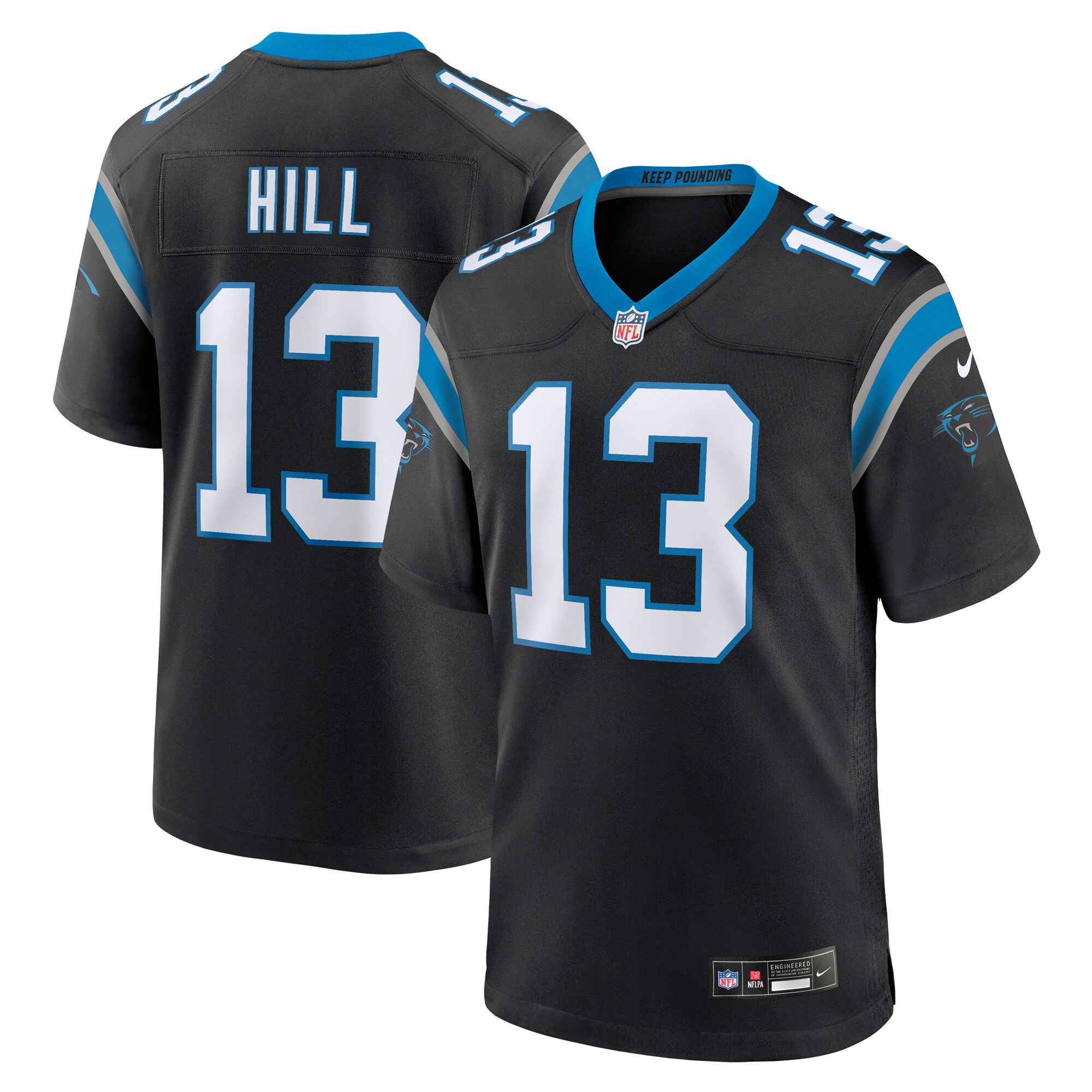 troy hill carolina panthers nike team game jersey black 5237 jfupj.jpg