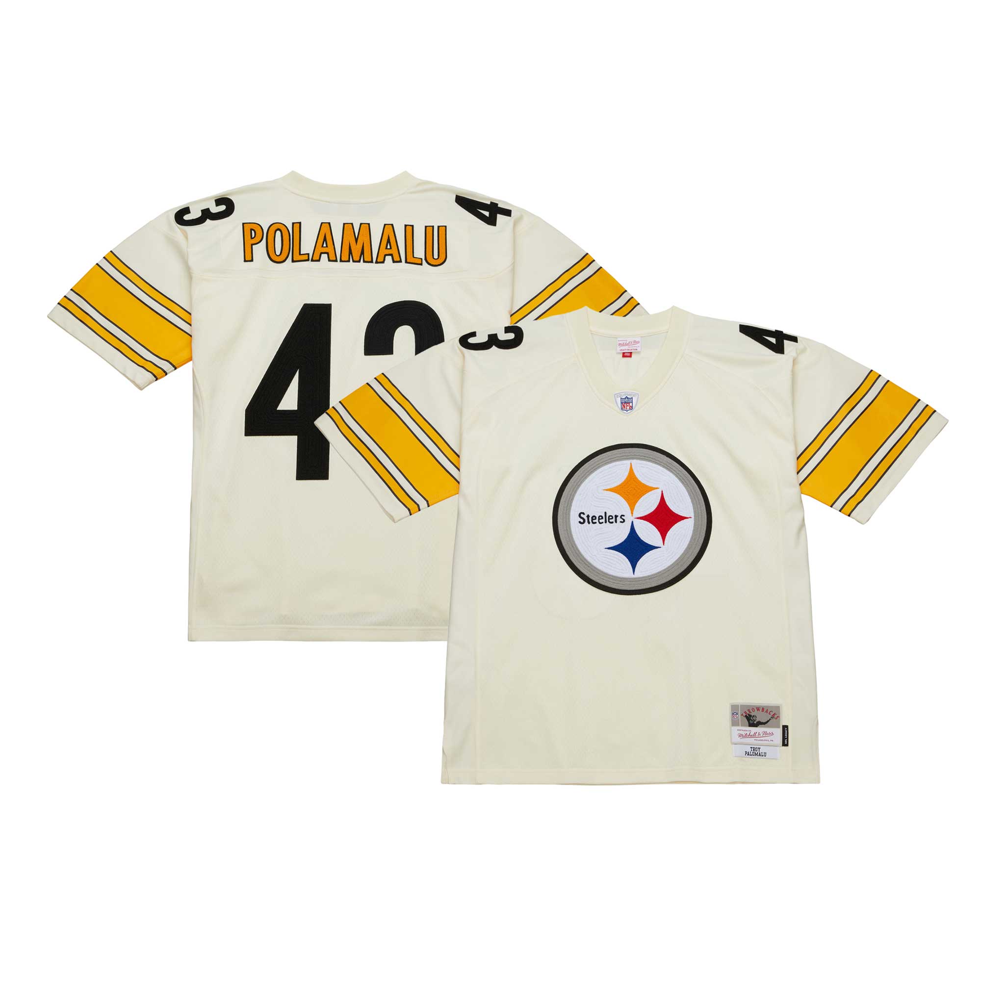 troy polamalu pittsburgh steelers mitchell 26amp ness chainstitch legacy jersey cream 9108 6mcnu.jpg