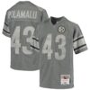 troy polamalu pittsburgh steelers mitchell 26amp ness youth 2005 retired player metal replica jersey charcoal 7997 ylsap.jpg