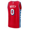 tyrese maxey philadelphia 76ers fanatics fast break replica player jersey statement edition red 4275 6mzij.jpg