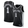 victor wembanyama san antonio spurs nike unisex 2023 nba draft first round pick swingman jersey icon edition black 9077 6dhmp.jpg