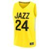 walker kessler utah jazz fanatics youth fast break player jersey icon edition yellow 8106 6j1mp.jpg