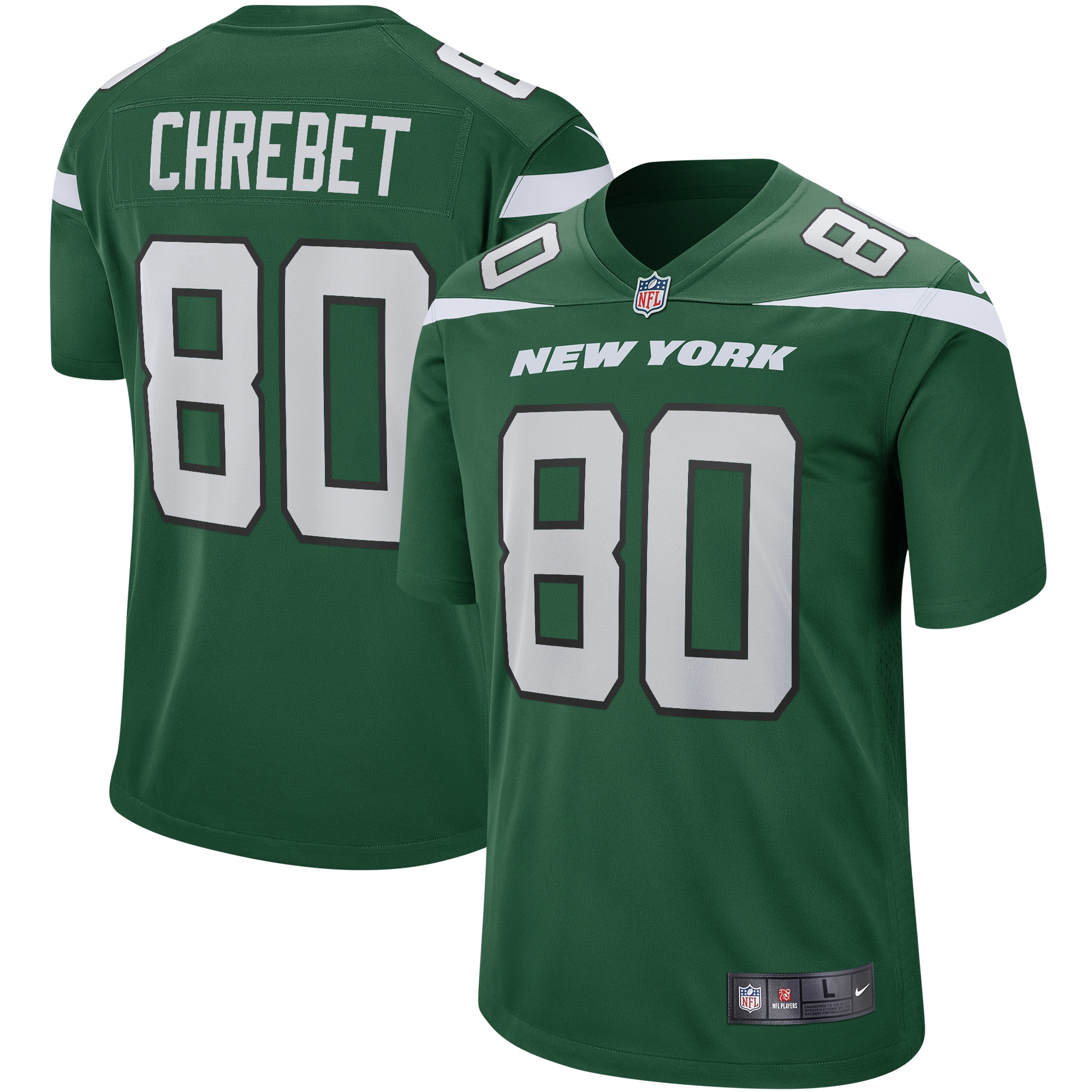 wayne chrebet new york jets nike game retired player jersey gotham green 6670 kd6x4.jpg