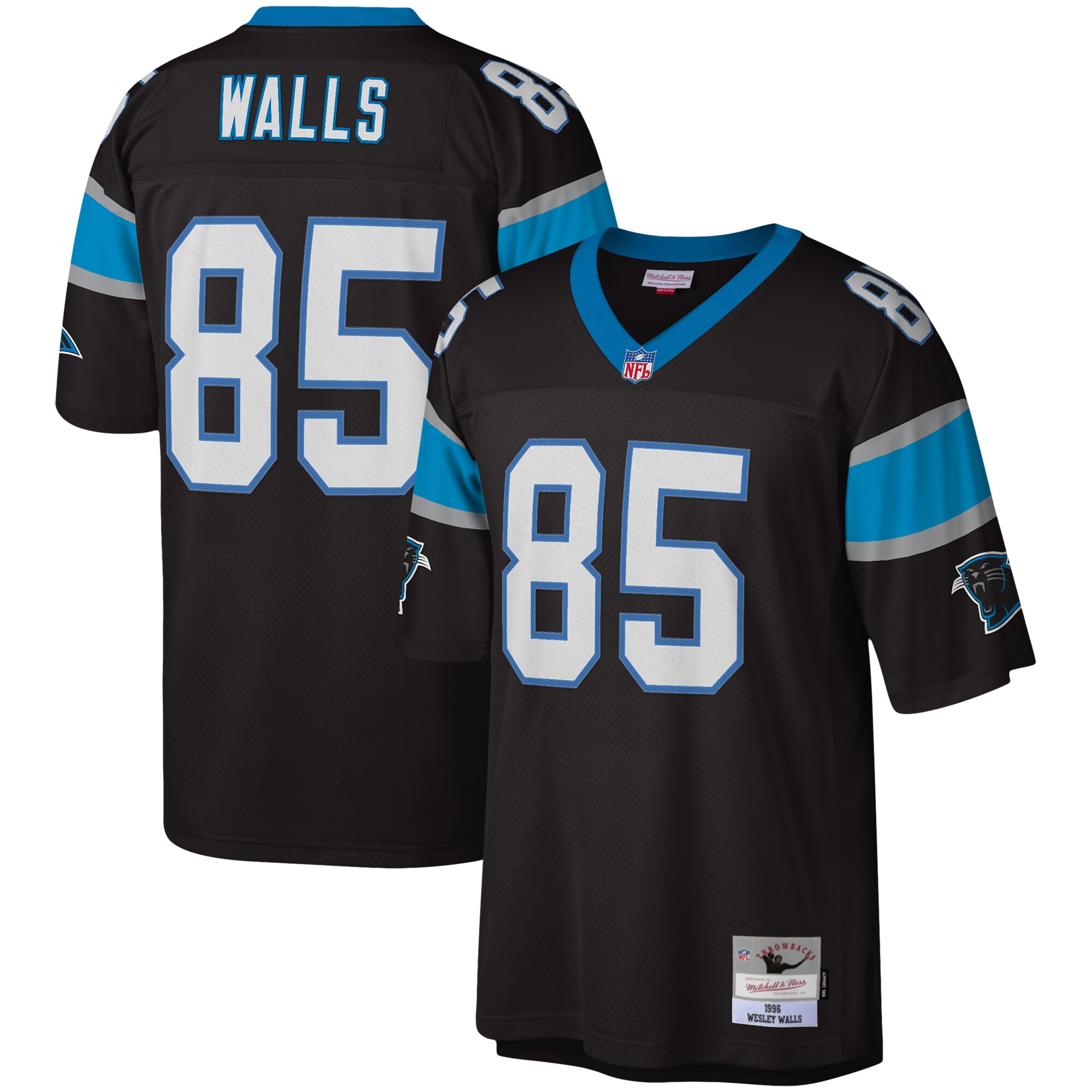 wesley walls carolina panthers mitchell 26amp ness legacy replica jersey black 3305 vqcqy.jpg