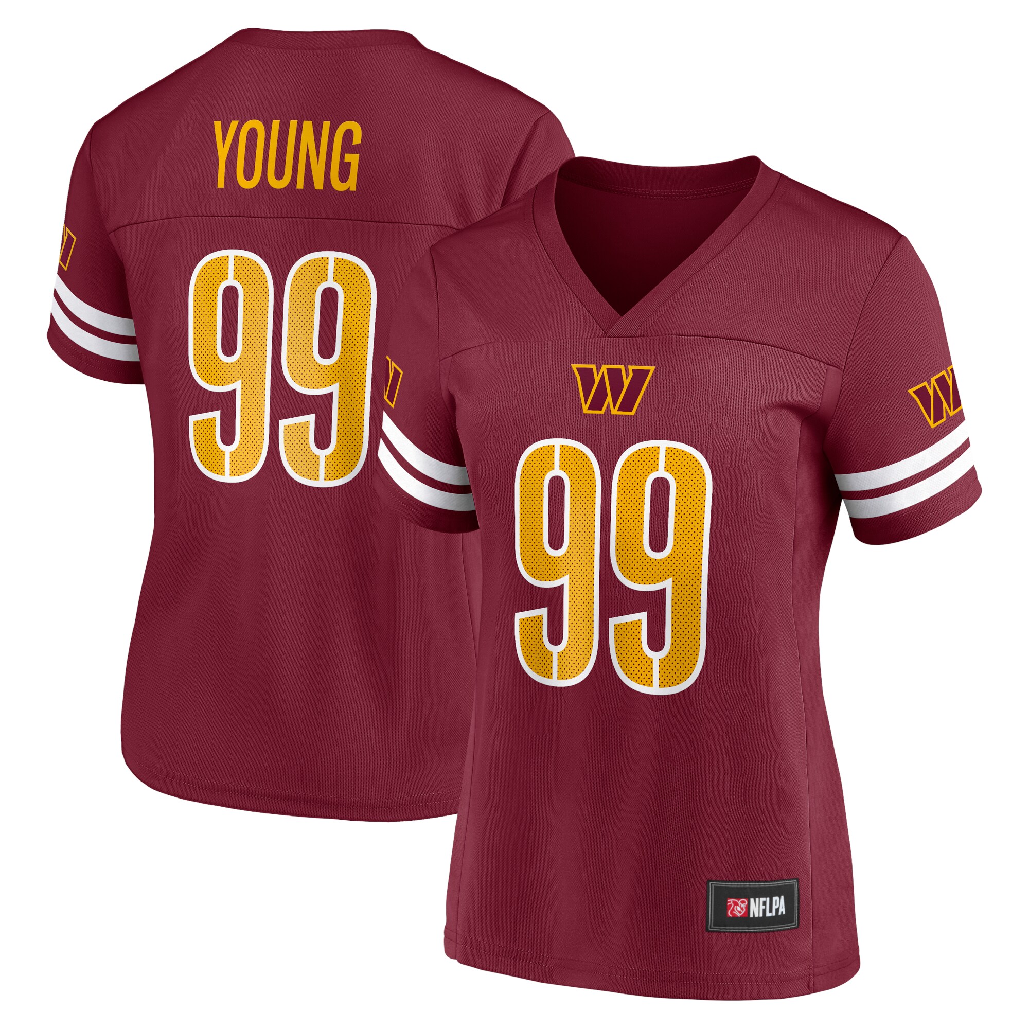 womens chase young burgundy washington commanders game time player jersey 6521 9yhz8.jpg