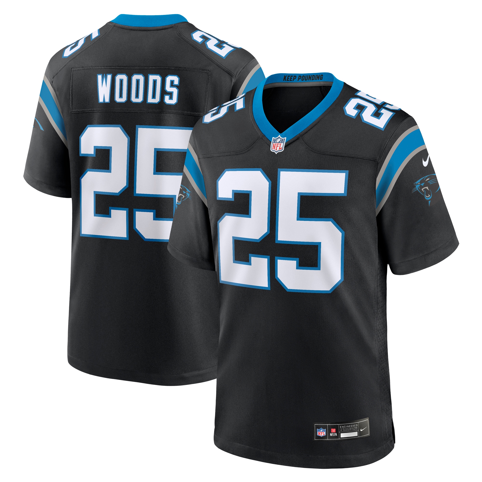 xavier woods carolina panthers nike team game jersey black 7349 hqjfd.jpg