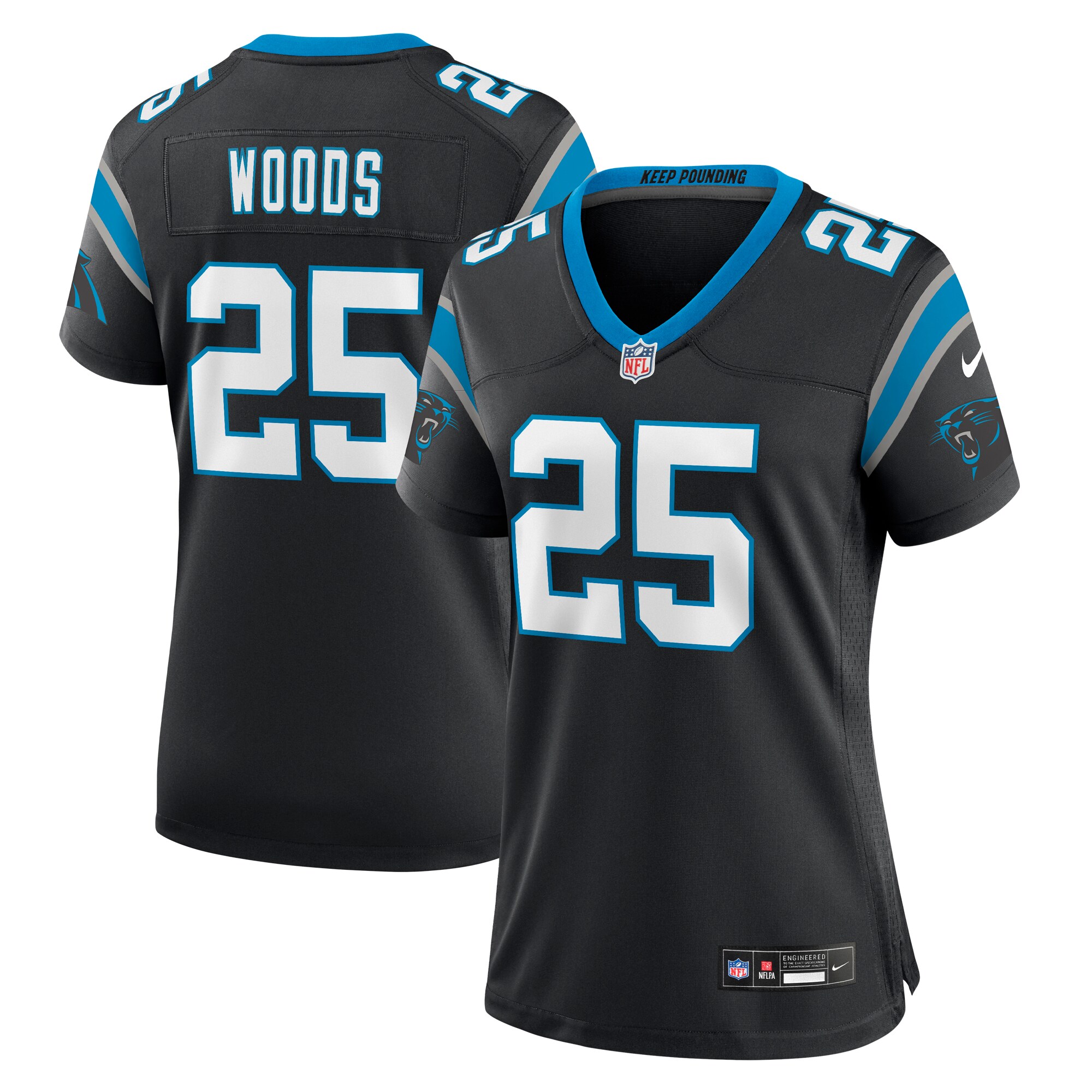 xavier woods carolina panthers nike womens team game jersey black 4590 dwwbw.jpg