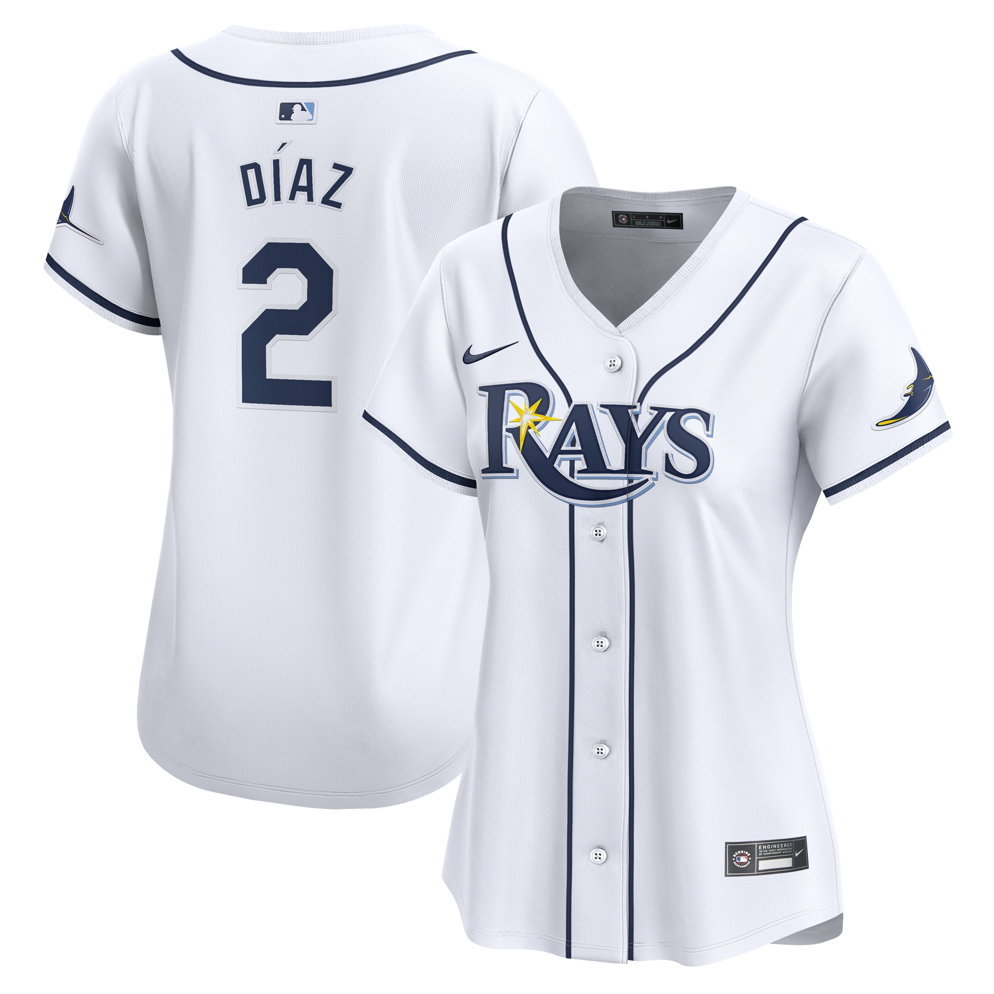 yandy dC3ADaz tampa bay rays nike womens home limited player jersey white 3789 vee5n.jpg