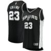 zach collins san antonio spurs fanatics fast break replica jersey icon edition black 5914 euajn.jpg