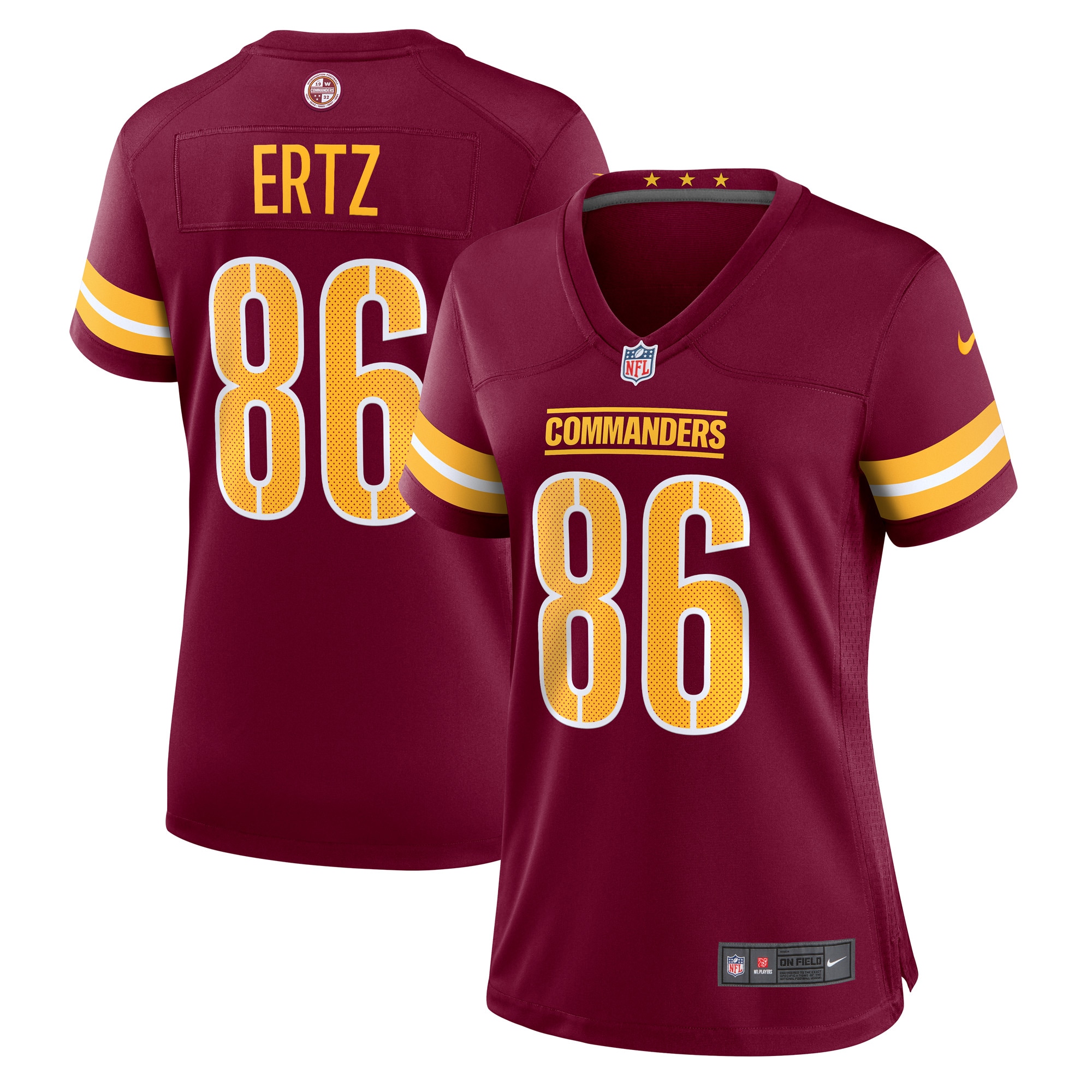 zach ertz washington commanders nike womens game jersey burgundy 9141 pknwy.jpg
