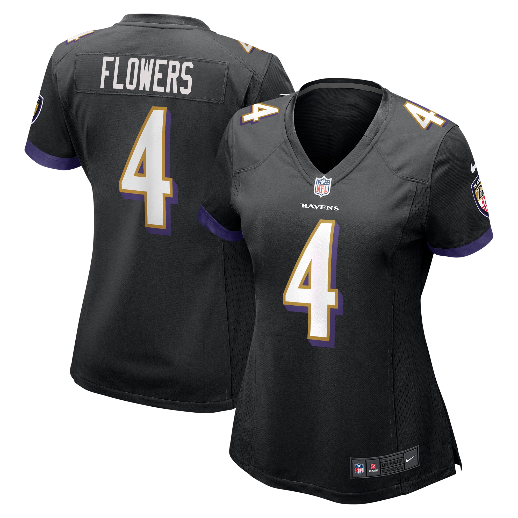 zay flowers baltimore ravens nike womens team game jersey black 8921 747lm.jpg