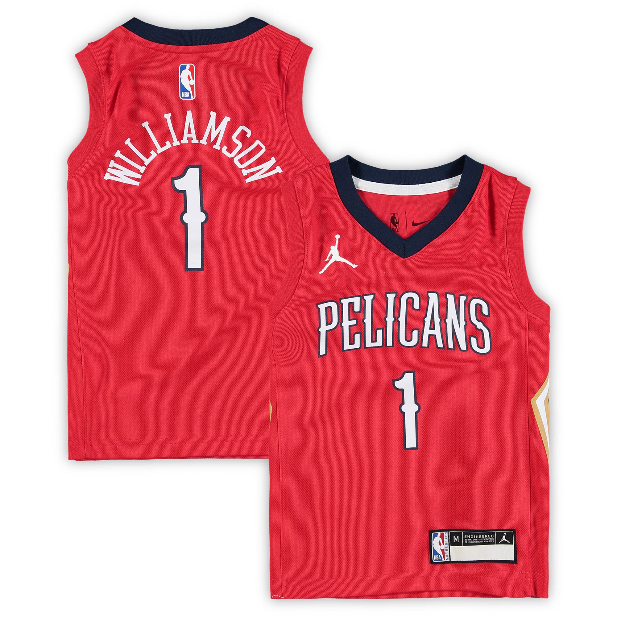 zion williamson new orleans pelicans jordan brand preschool 202021 fast break replica jersey statement edition red 4973 hocrc.jpg