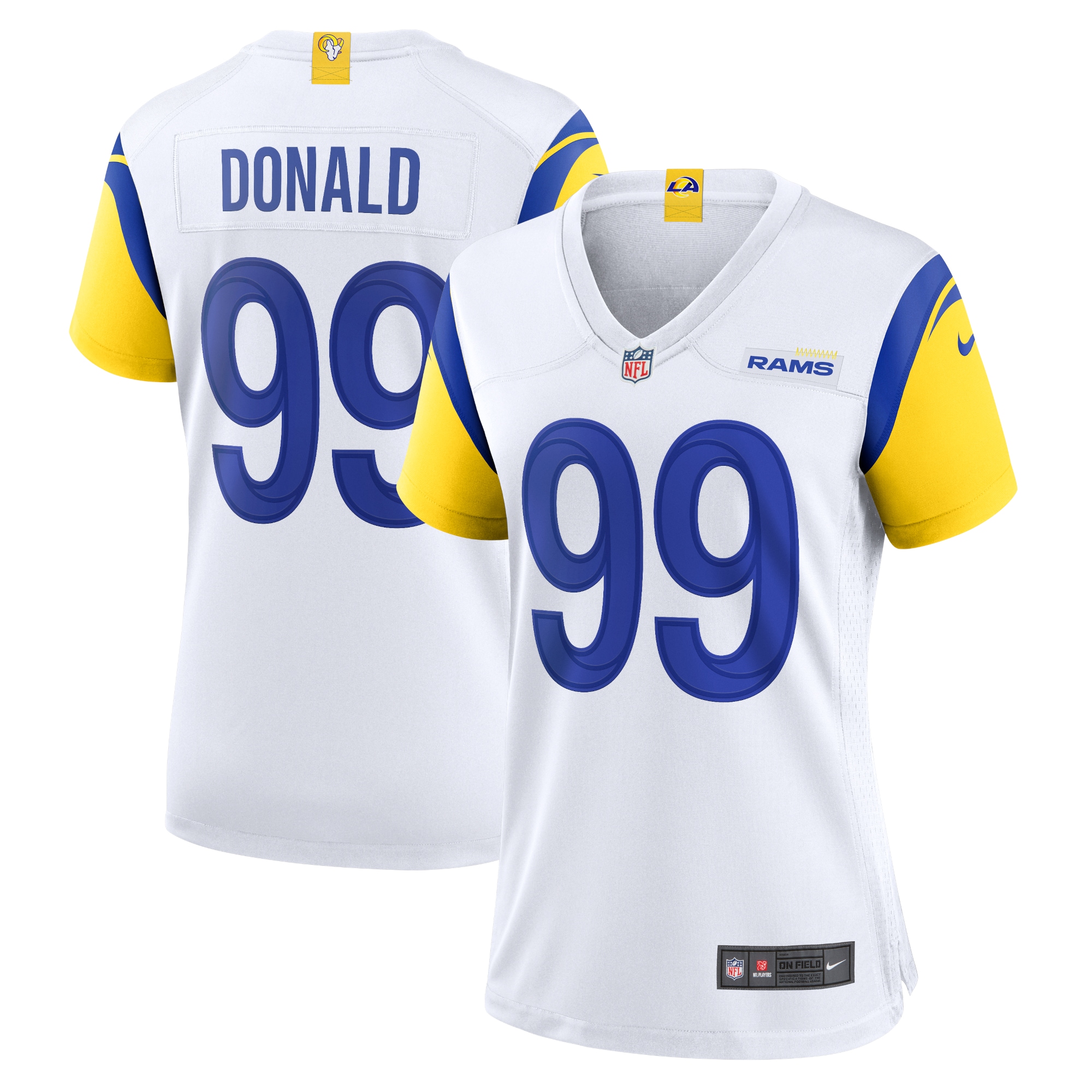 aaron donald los angeles rams nike womens alternate game jersey white clowdercats php9r.jpg