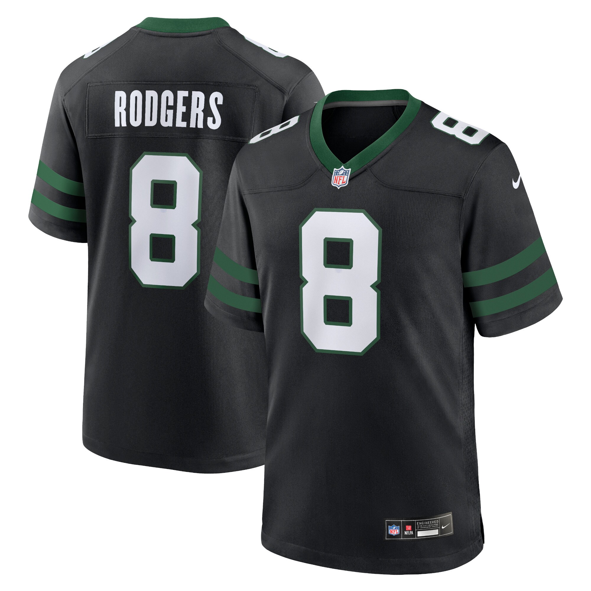 aaron rodgers new york jets nike alternate game jersey legacy black clowdercats y5xhp.jpg