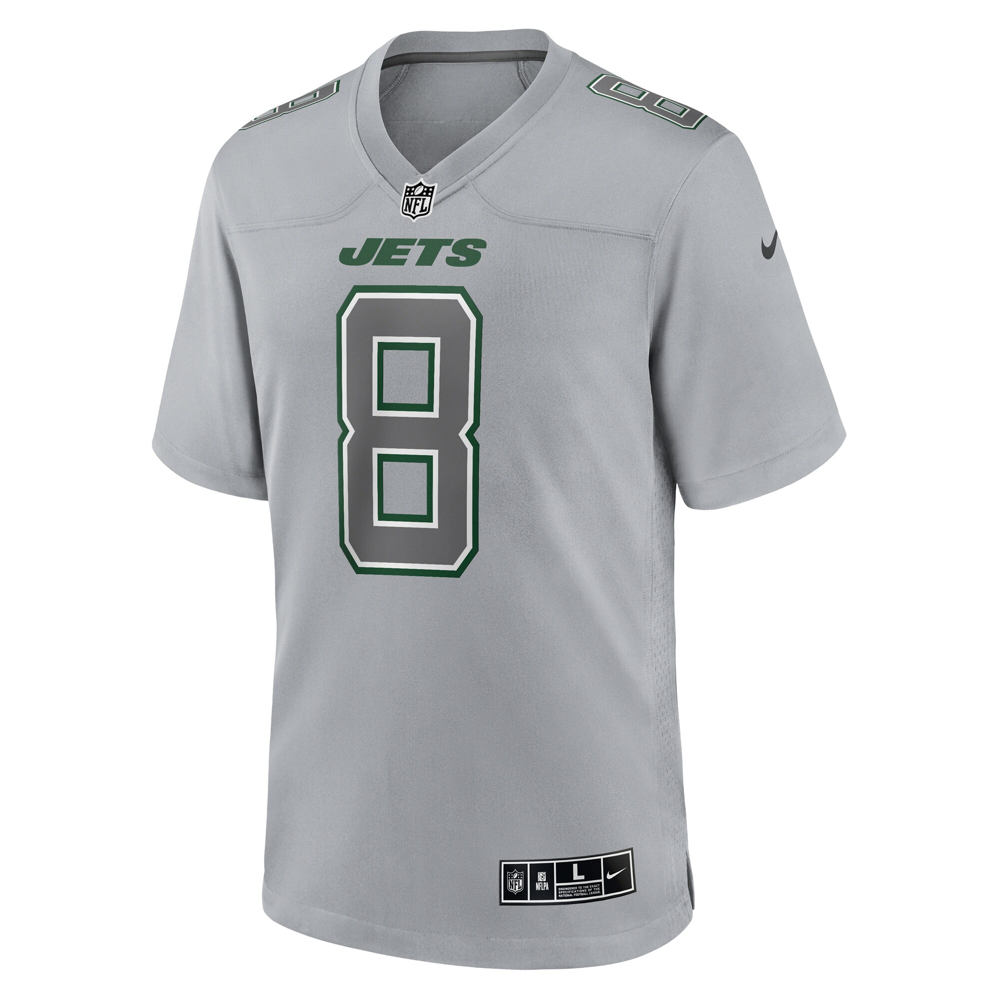 aaron rodgers new york jets nike atmosphere fashion game jersey heather gray clowdercats d1qtm.jpg