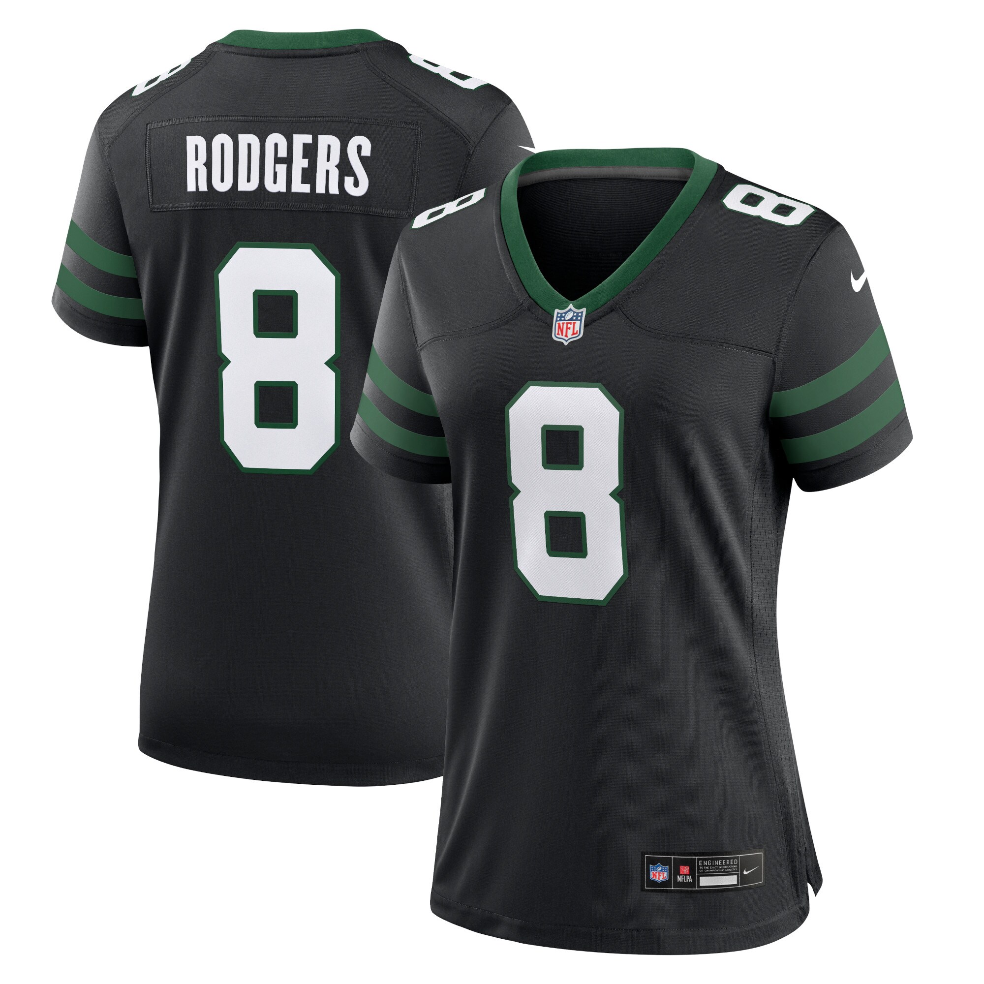 aaron rodgers new york jets nike womens alternate game jersey legacy black clowdercats 4h5g2.jpg