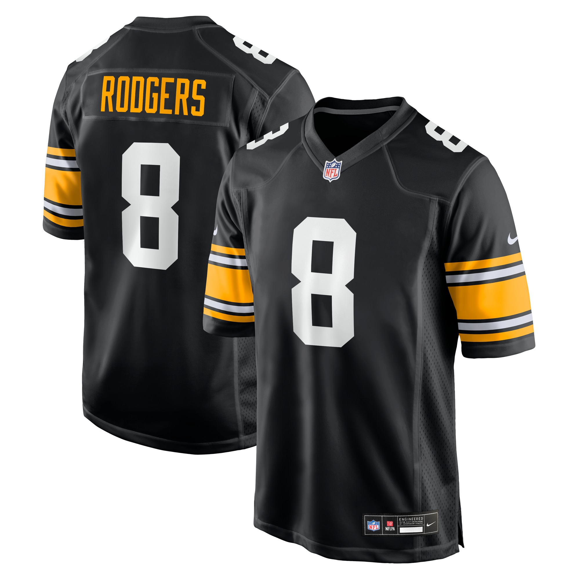 aaron rodgers pittsburgh steelers nike alternate game jersey black clowdercats 2iwvb.jpg