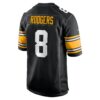 aaron rodgers pittsburgh steelers nike alternate game jersey black clowdercats pzo4f.jpg
