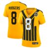 aaron rodgers pittsburgh steelers nike womens alternate 1933 throwback game jersey gold clowdercats jkvqc.jpg