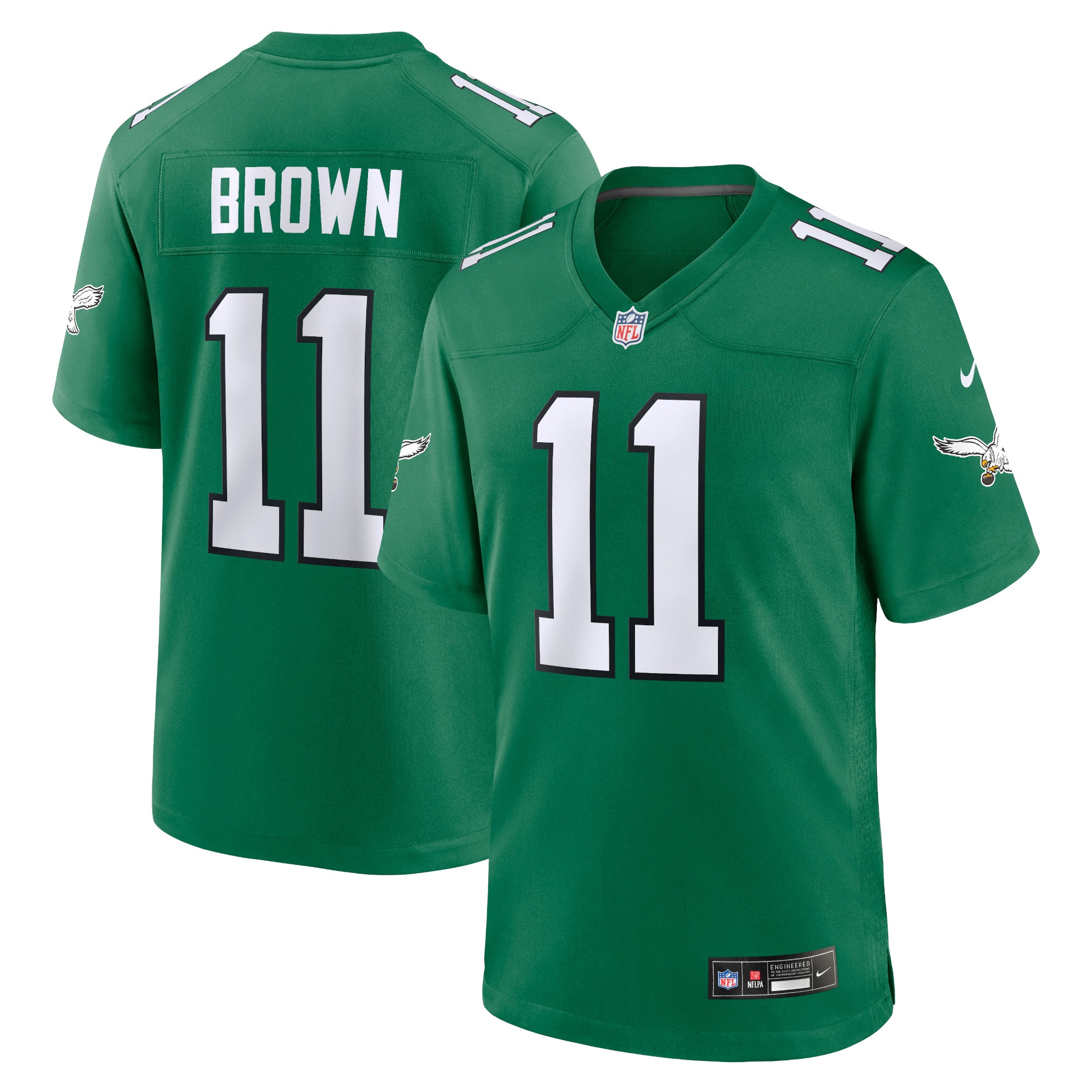 aj brown philadelphia eagles nike alternate game player jersey kelly green clowdercats h1bur.jpg