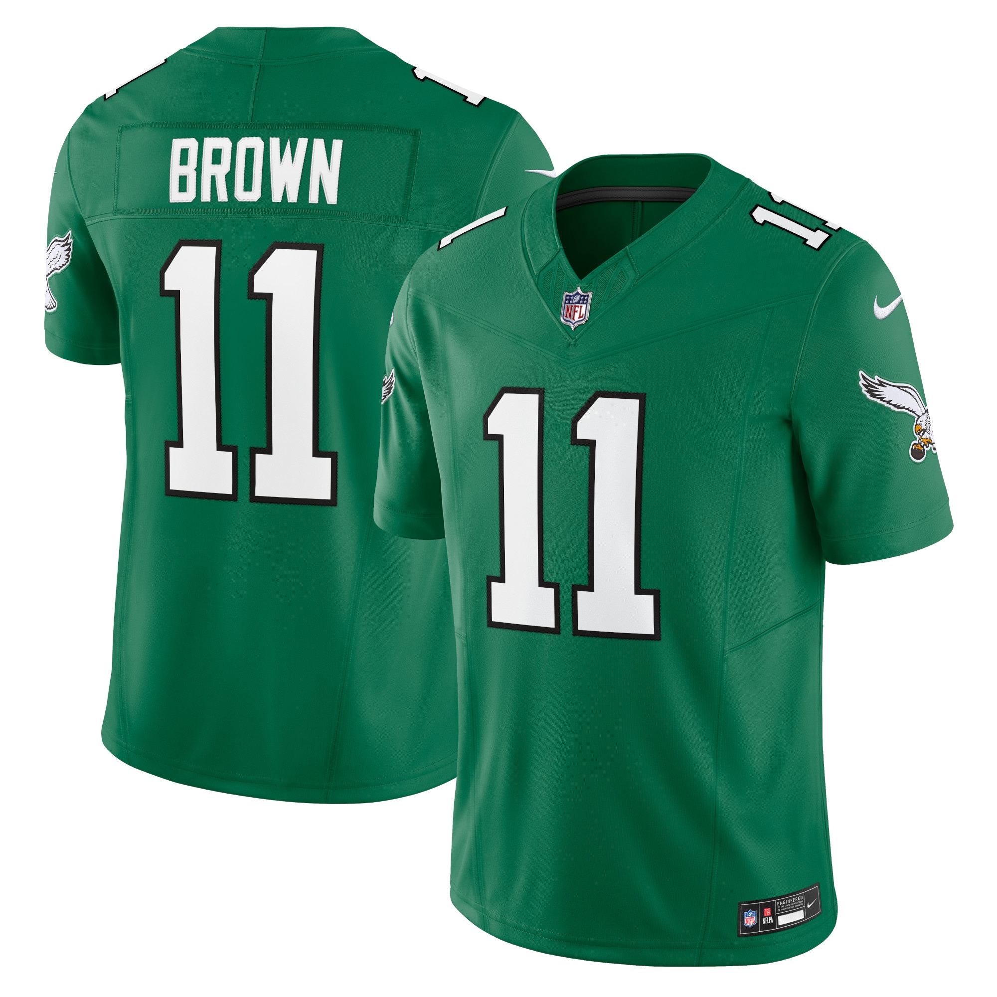 aj brown philadelphia eagles nike vapor fuse limited jersey kelly green clowdercats zlehu.jpg