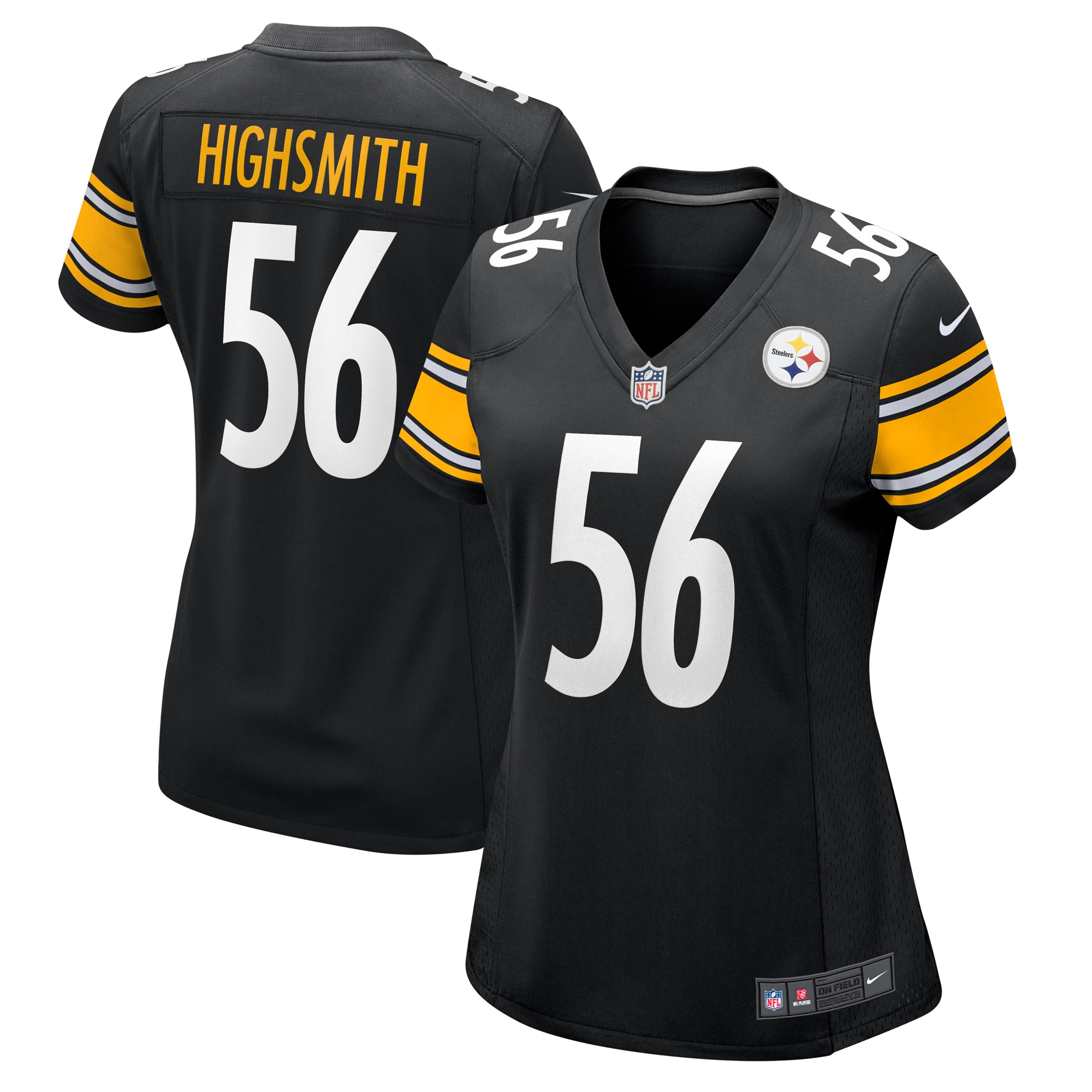 alex highsmith pittsburgh steelers nike womens team game jersey black clowdercats at8gc.jpg