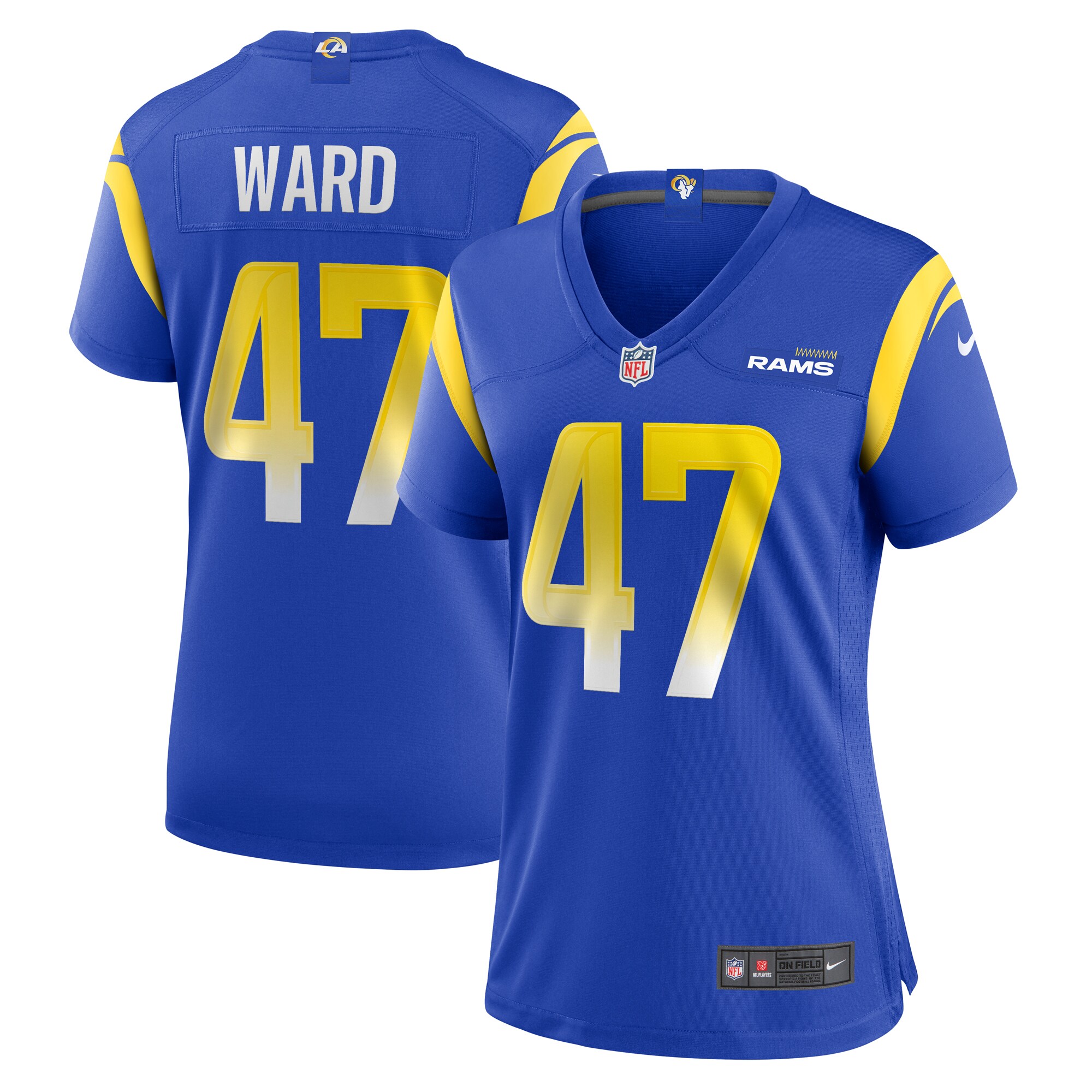 alex ward los angeles rams nike womens home game jersey royal clowdercats prum7.jpg